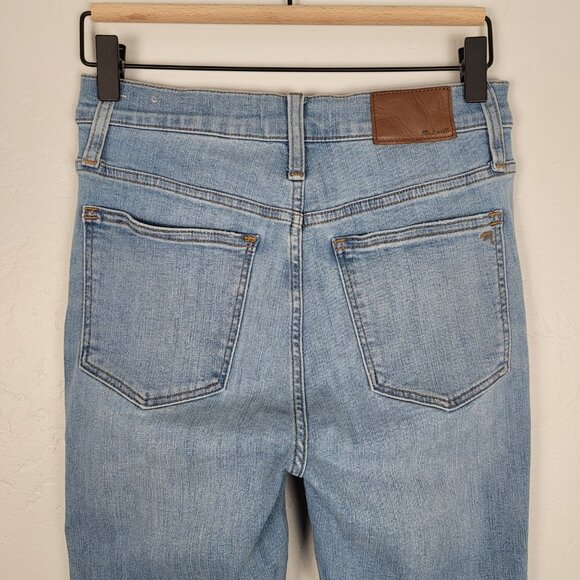 Madewell 10" High Rise Skinny Jeans Button Fly Mickleton Wash Blue Size 26 - Picture 7 of 11